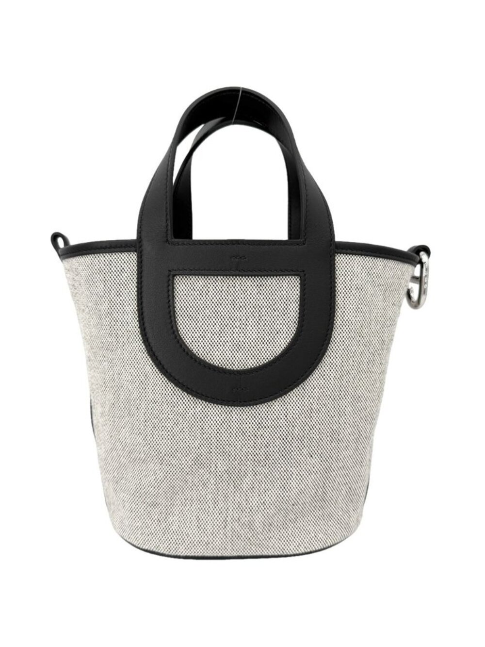 Hermes Handbag in the Loop 18 Veau Swift H Gray Black Silver